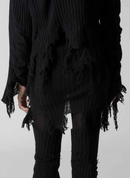 CRUSHED RIB CARDIGAN