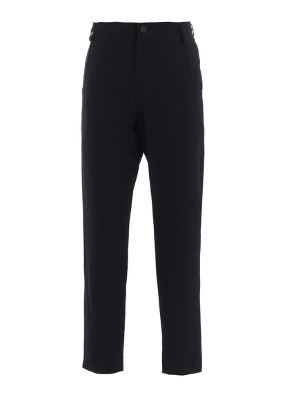 MILLED GABARDINE SLIT SLIM PANTS
