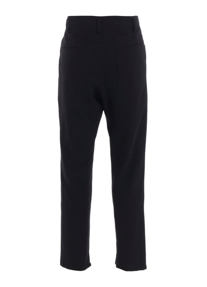 MILLED GABARDINE SLIT SLIM PANTS