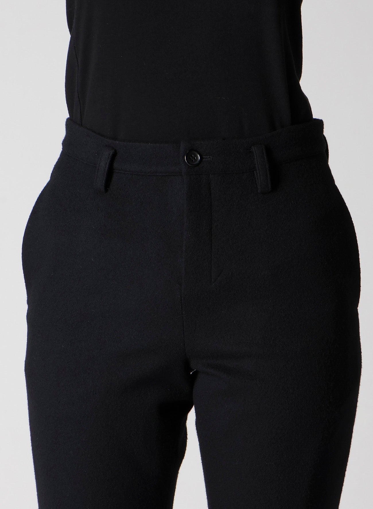 LIGHT MOSSER SLIT SLIM PANTS