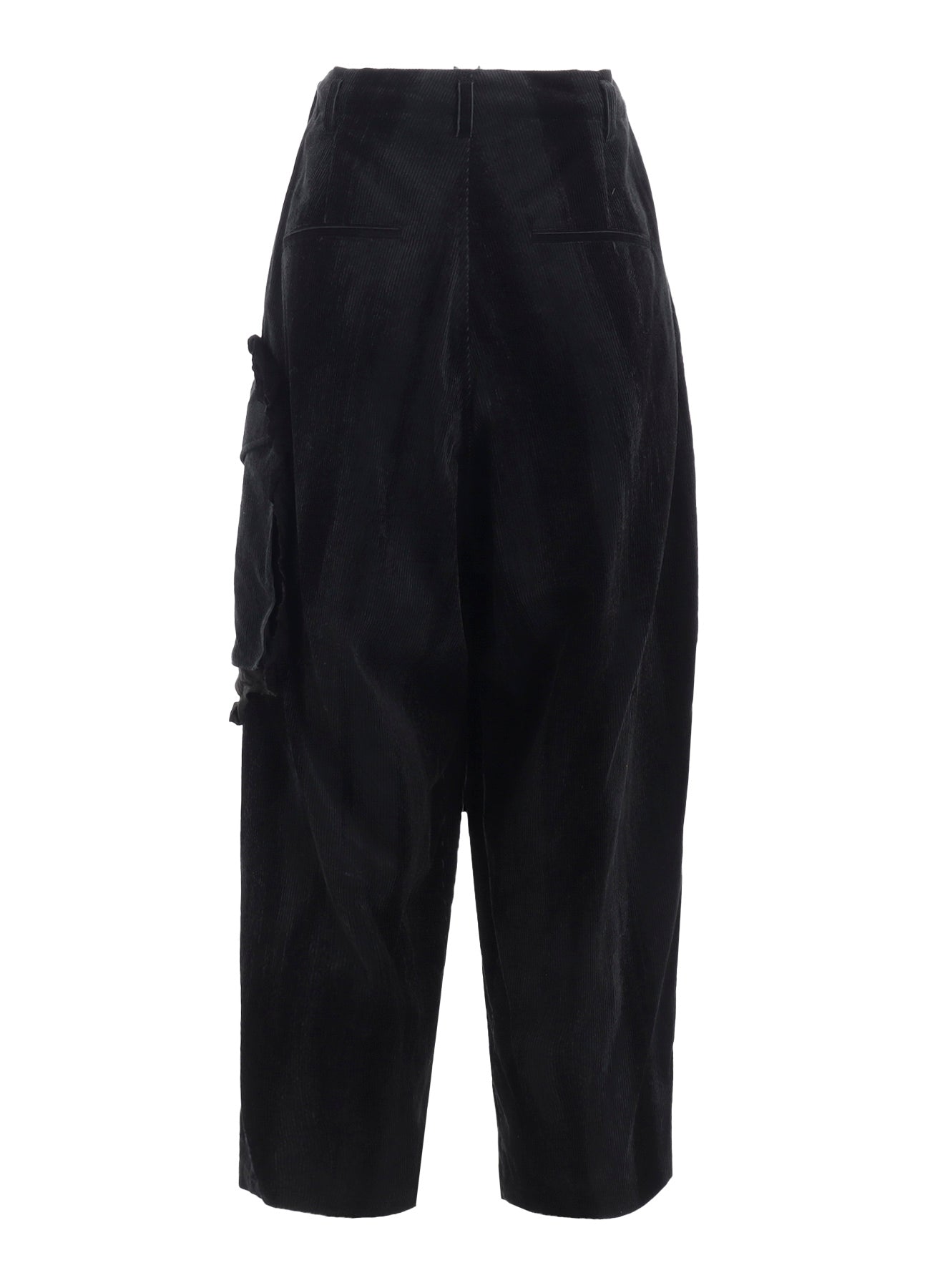 FAINT PRINTED CORDUROY TAB PANTS
