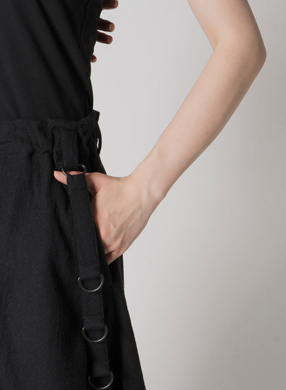 WOOL VIYELLA PANTS WITH D RINGS