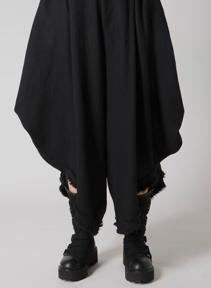 WOOL VIYELLA PANTS WITH D RINGS