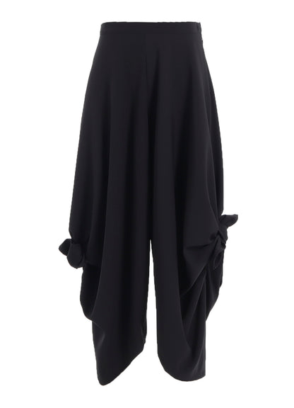 DOUBLE SATIN TIED PANTS A