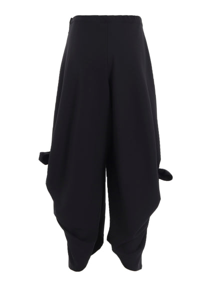 DOUBLE SATIN TIED PANTS A