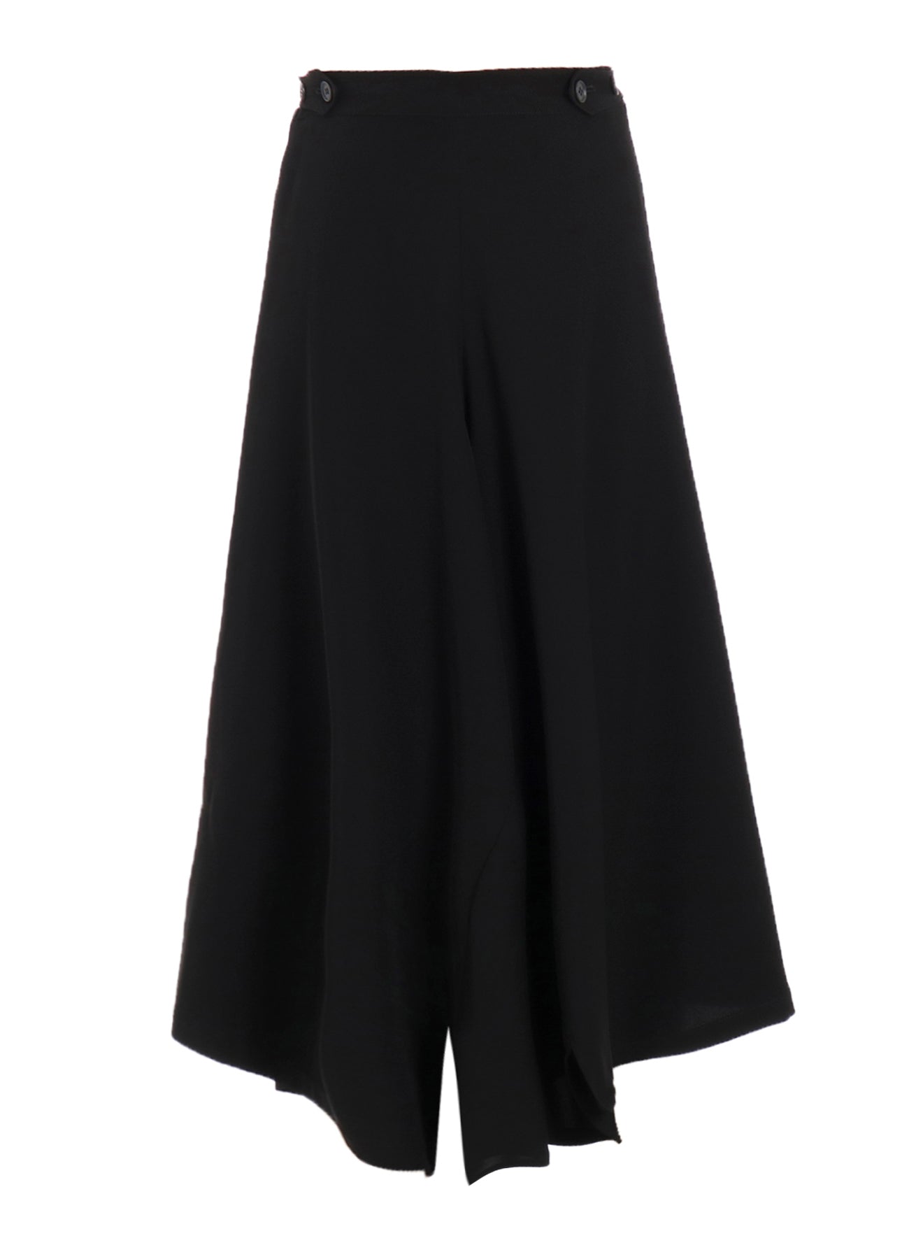DOUBLE SATIN WIDE PANTS WITH WAIST TAB A