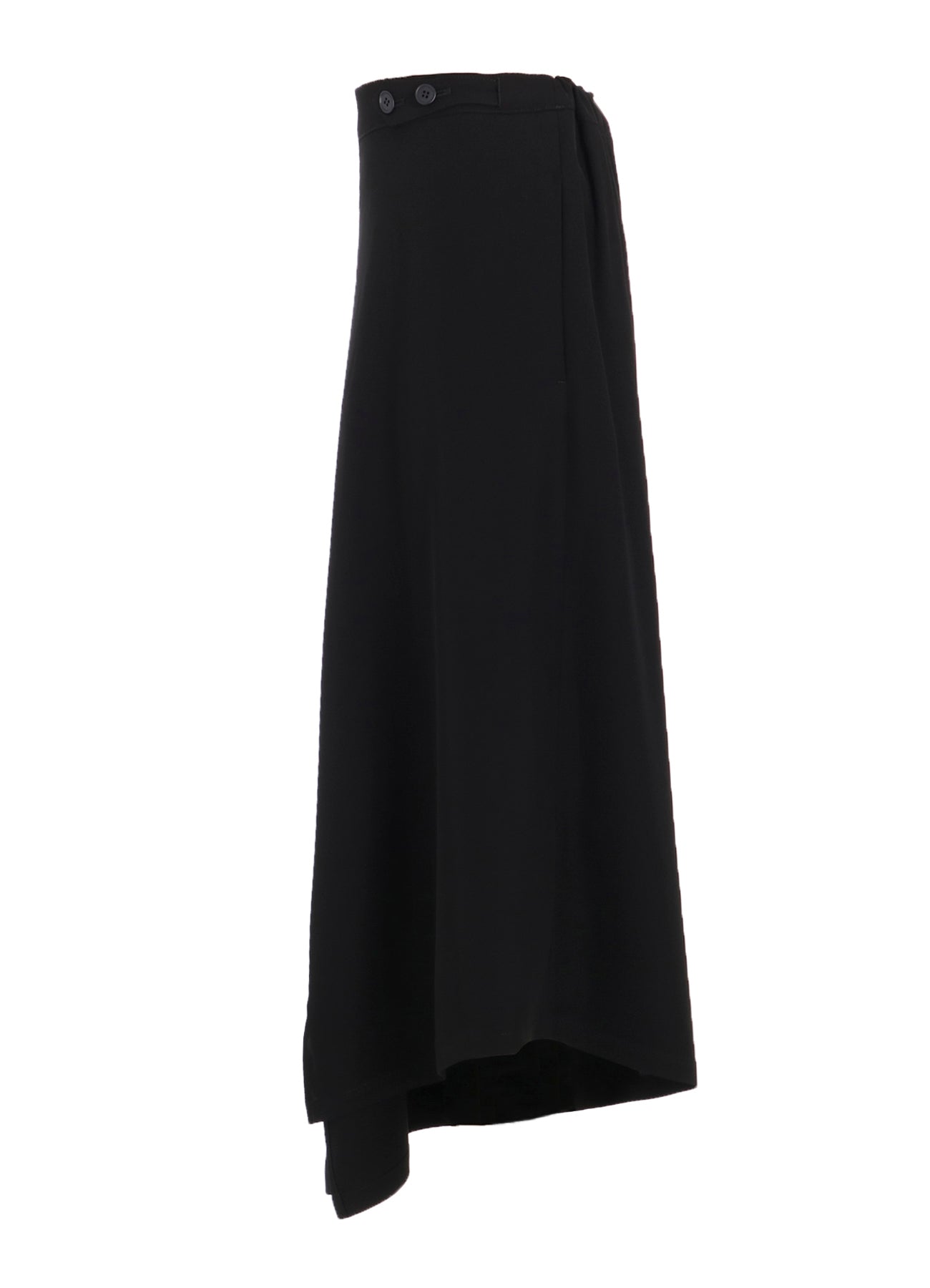 DOUBLE SATIN WIDE PANTS WITH WAIST TAB A
