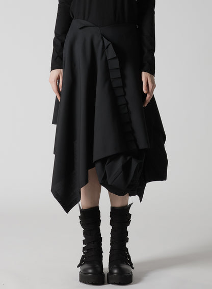 TROPICAL PLEATS CONBINATION SKIRT