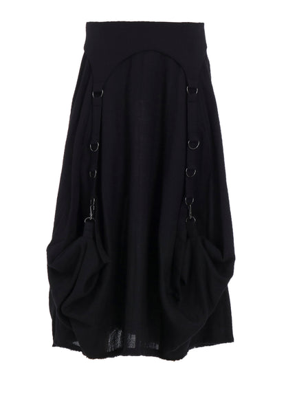 WOOL VIYELLA D RING SKIRT