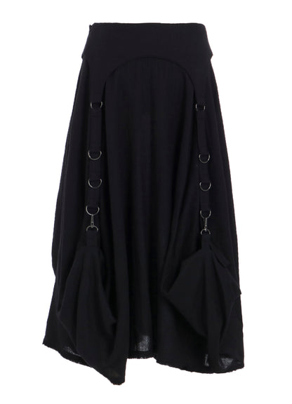 WOOL VIYELLA D RING SKIRT