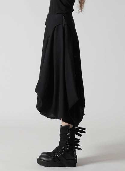 WOOL VIYELLA D RING SKIRT