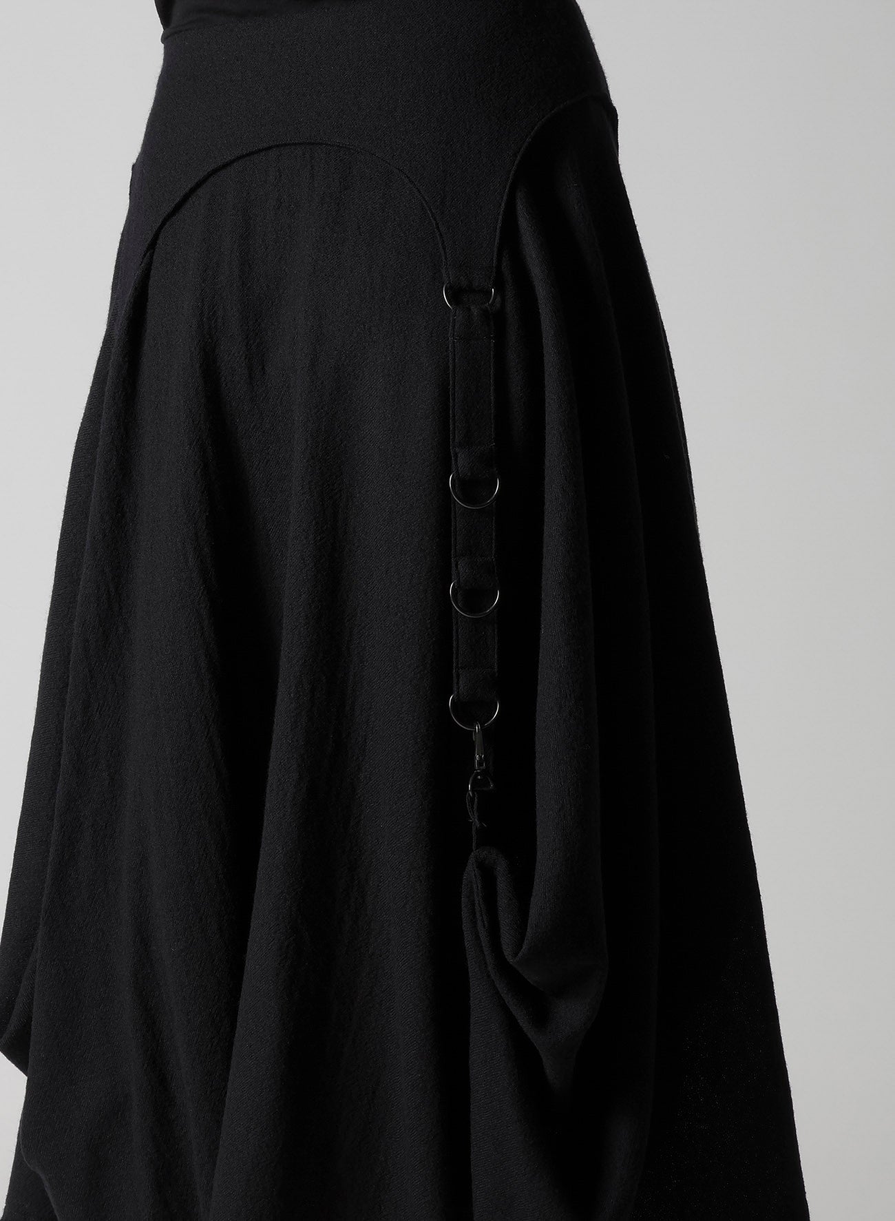 WOOL VIYELLA D RING SKIRT