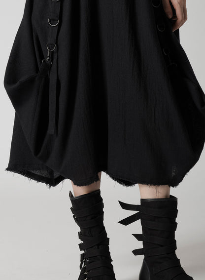 WOOL VIYELLA D RING SKIRT