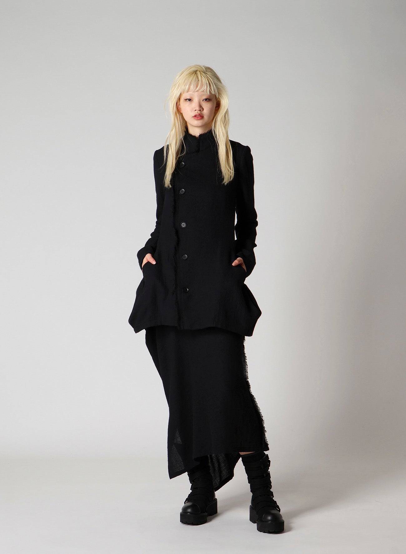 WOOL VIYELLA PUFF SKIRT