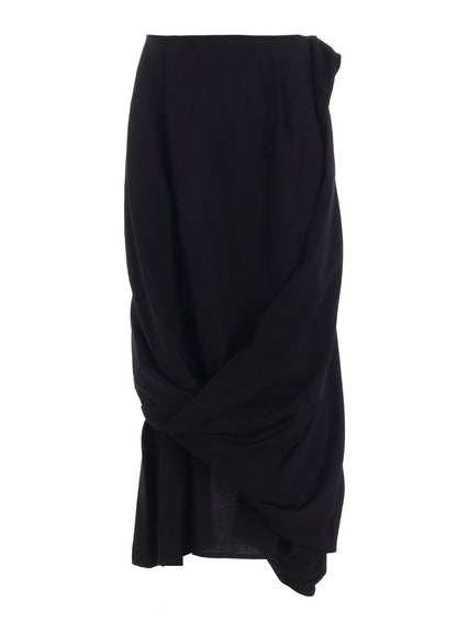 MILLED GABARDINE TWIST SKIRT