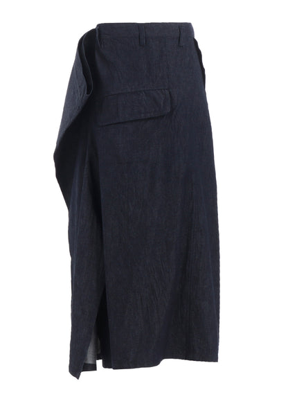 8oz DENIM SIDE DROP SKIRT