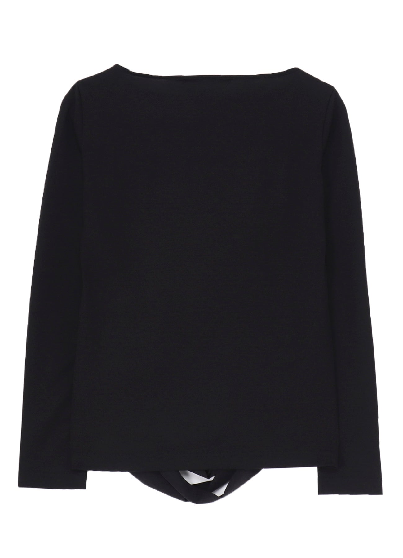 PLAIN STITCH SLIT CROSS LONG T-SHIRT