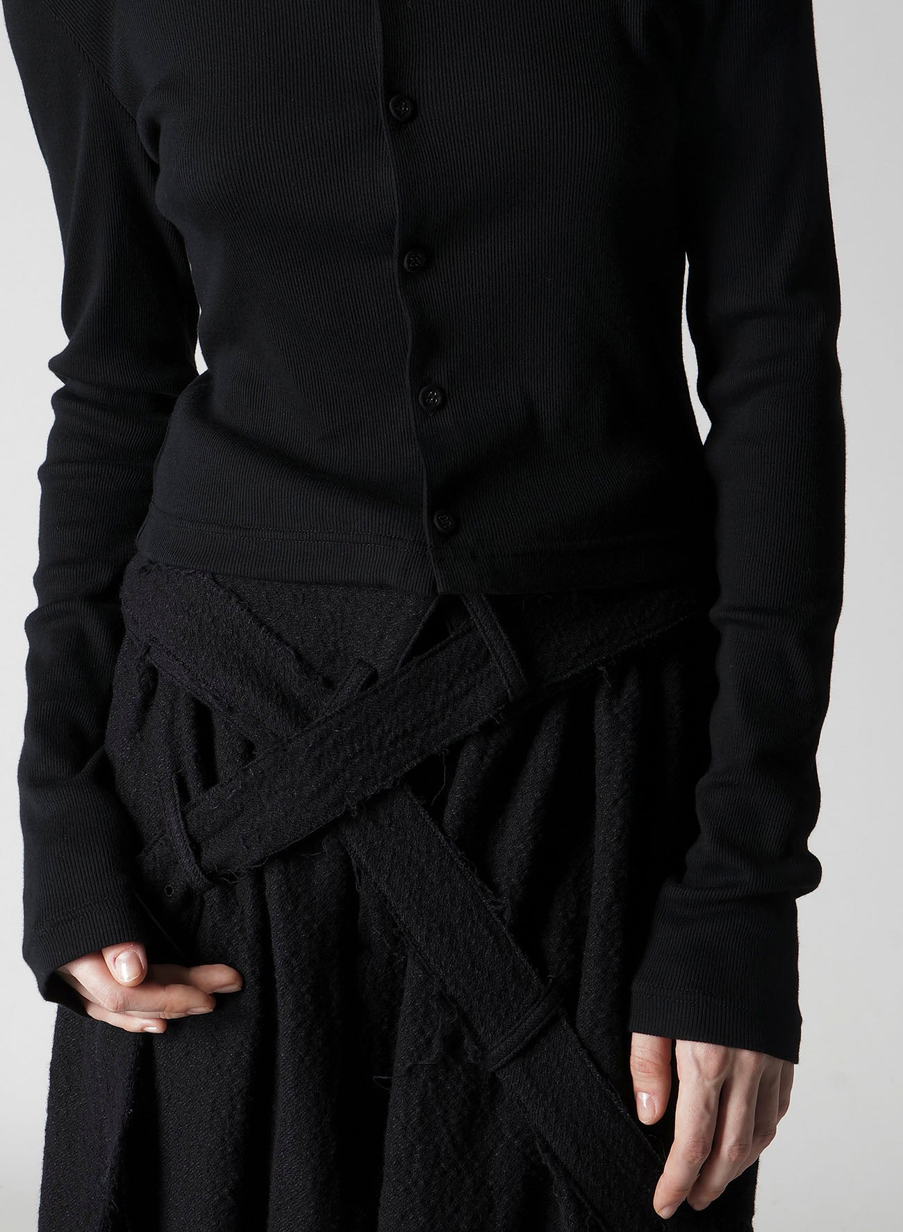 トップス Yohji Yamamoto SIDE RIB CARDIGAN 3G JERSEY SIDE RIB CARDIGAN – THE SHOP YOHJI YAMAMOTO