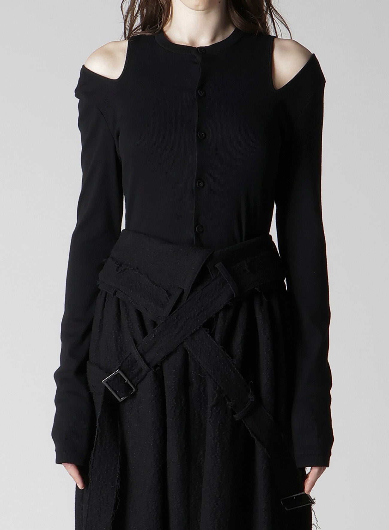 トップス Yohji Yamamoto SIDE RIB CARDIGAN 3G JERSEY SIDE RIB CARDIGAN – THE SHOP YOHJI YAMAMOTO