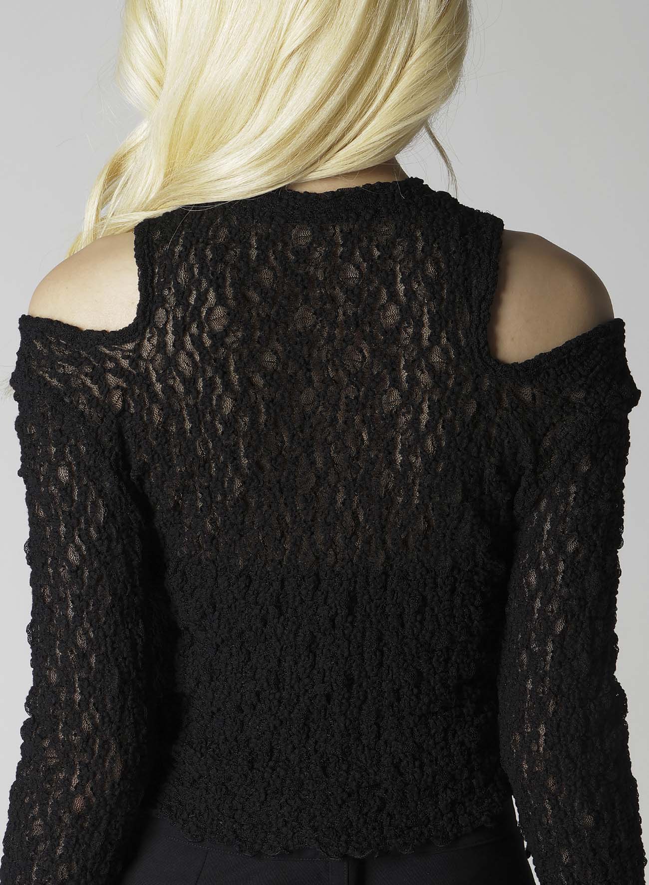 FLOWER SHIRRING SLIT CARDIGAN