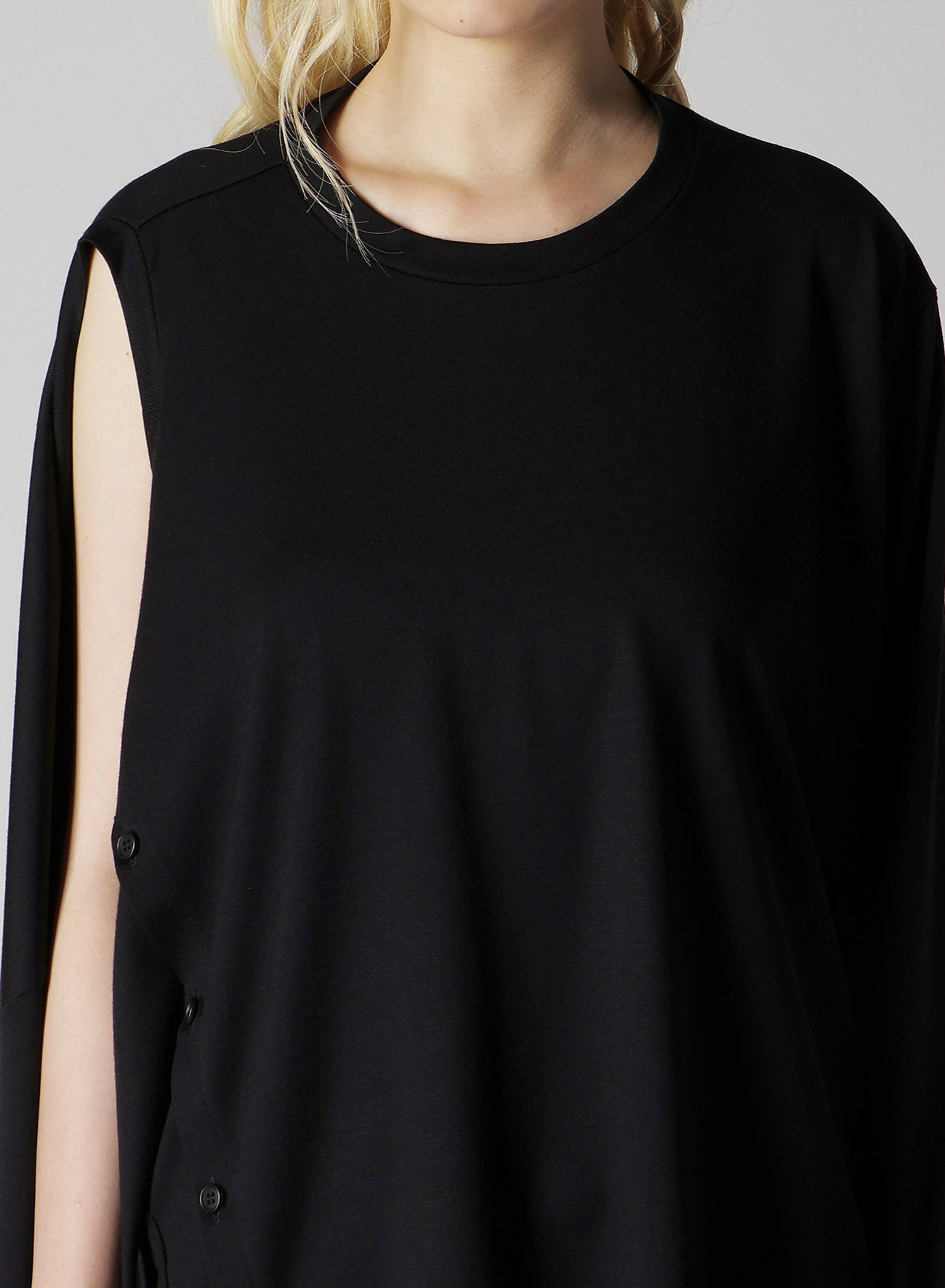 PLAIN STITCH 2WAY LONG SLEEVE T-SHIRT