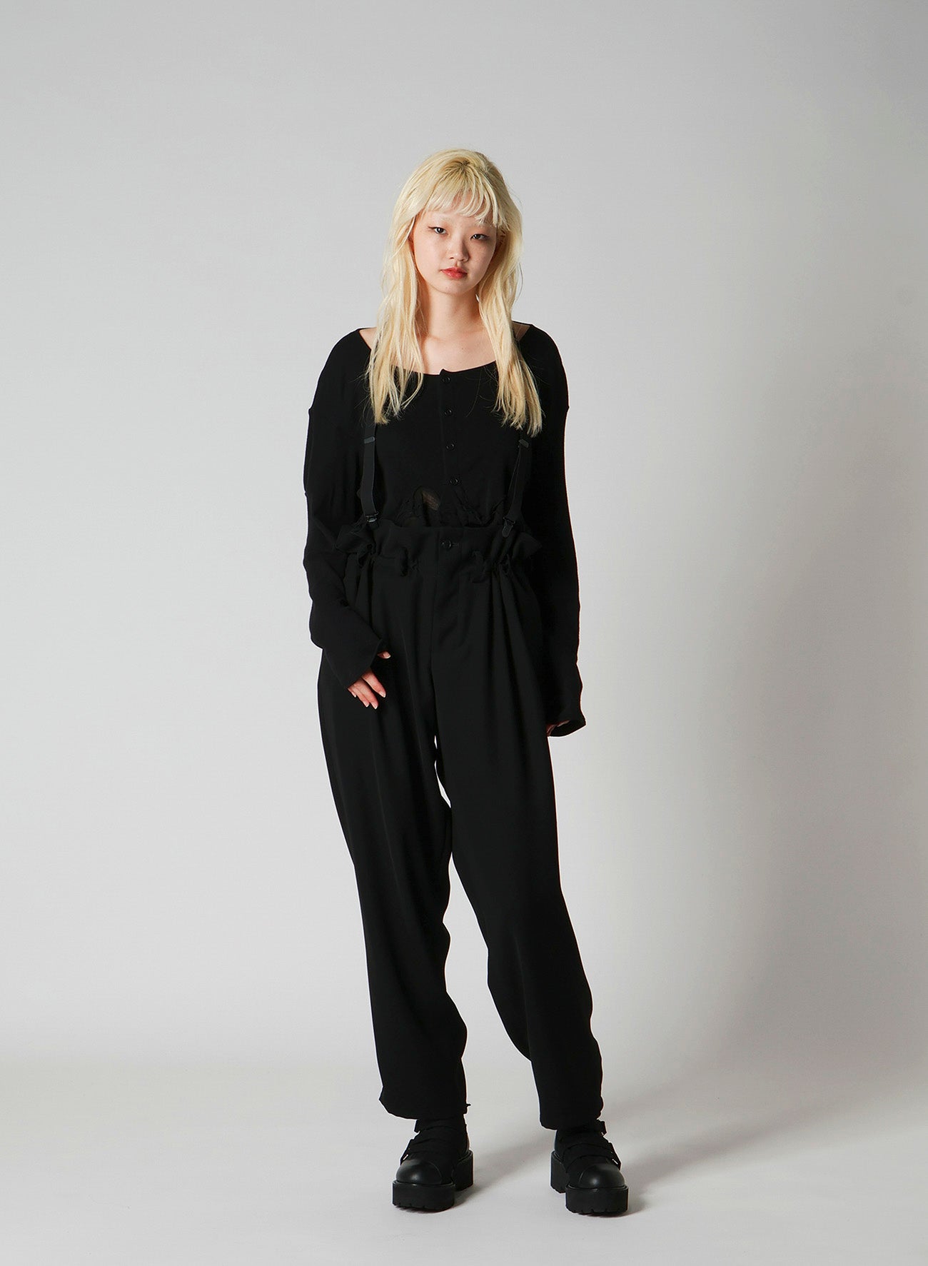 FRILLED JACQUARD PUFF CARDIGAN