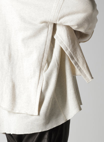 STAY TRUE PRINT LAYERED SHORT HOODIE