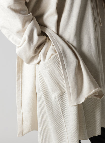 STAY TRUE PRINT LAYERED SHORT HOODIE
