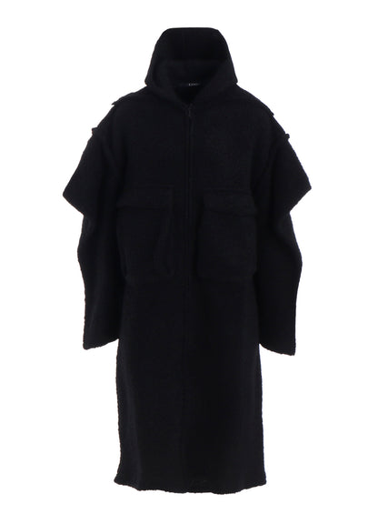LOOP INLAY SLEEVE PUFF LONG JACKET
