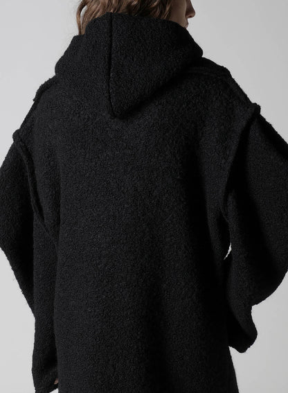LOOP INLAY SLEEVE PUFF LONG JACKET