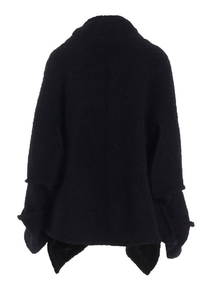 LOOP INLAY FRILLED COLLAR JACKET