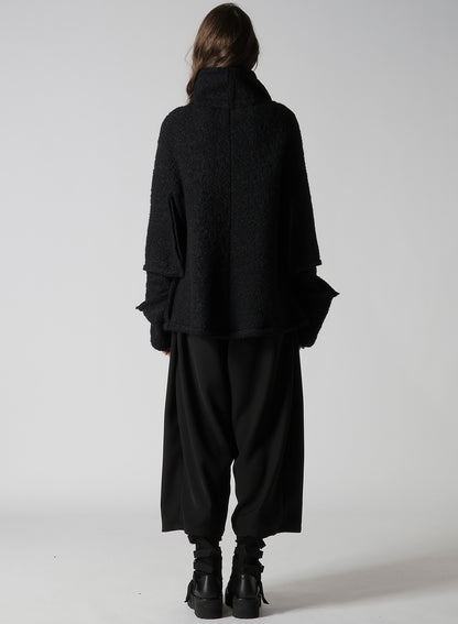 LOOP INLAY FRILLED COLLAR JACKET