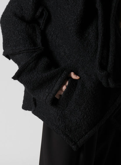 LOOP INLAY FRILLED COLLAR JACKET