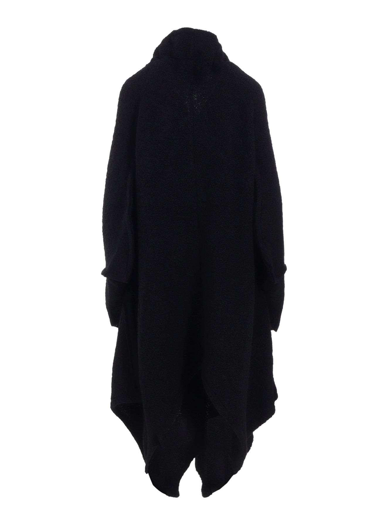 LOOP INLAY FRILLED COLLAR LONG JACKET