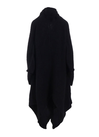 LOOP INLAY FRILLED COLLAR LONG JACKET