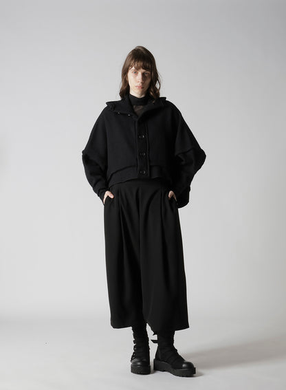 PLAIN STITCH SQUARE DESIGNED JACKET