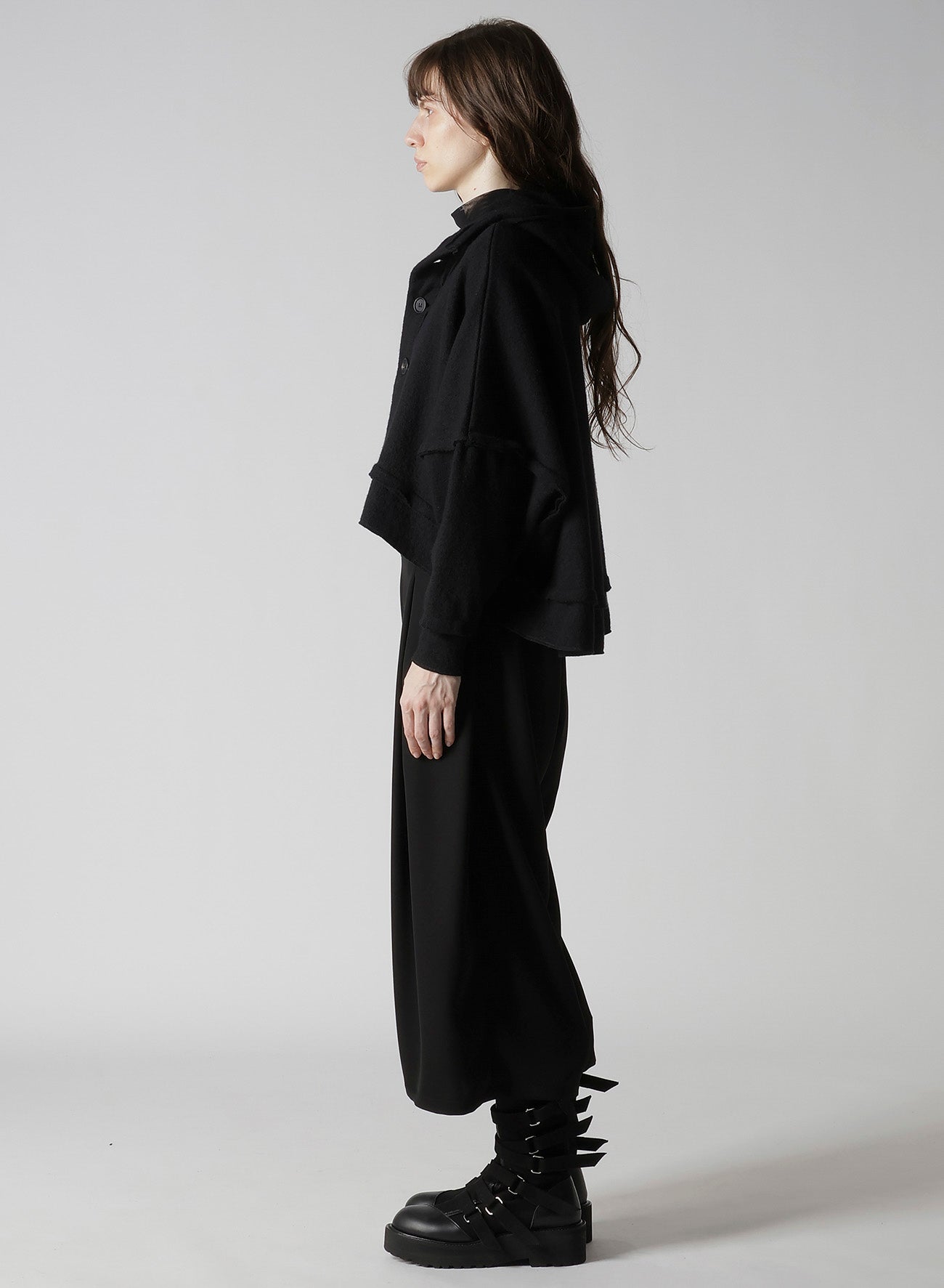 PLAIN STITCH SQUARE DESIGNED JACKET