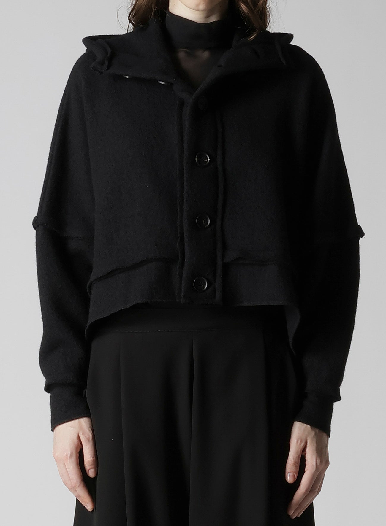 PLAIN STITCH SQUARE DESIGNED JACKET