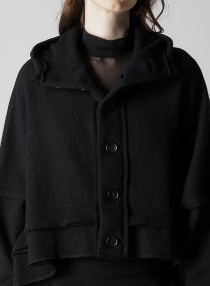 PLAIN STITCH SQUARE DESIGNED JACKET