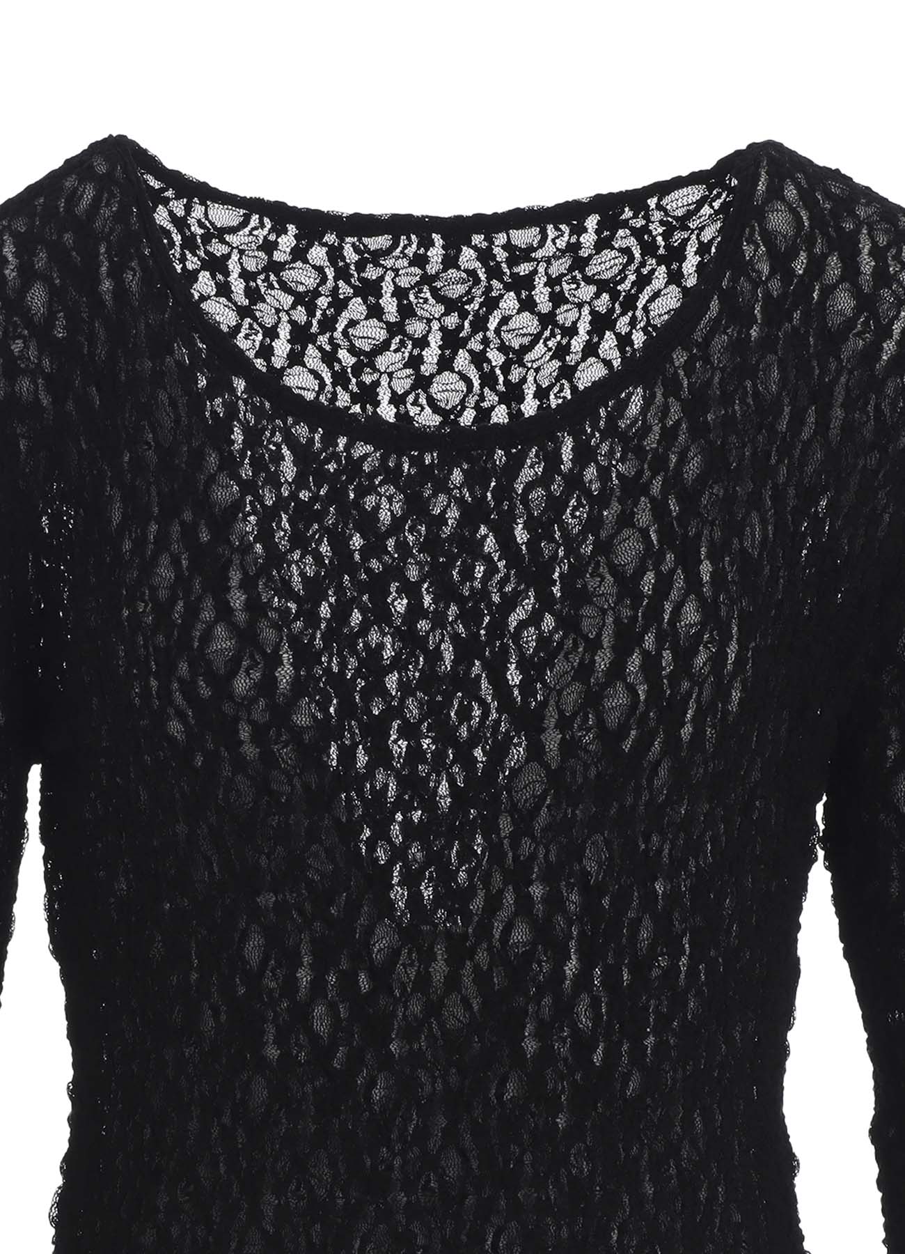 FLOWER SHIRRING LONG T-SHIRT