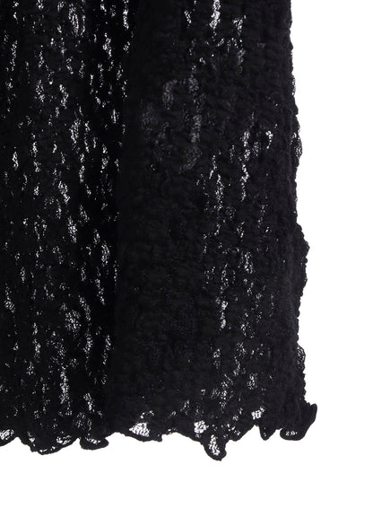 FLOWER SHIRRING LONG T-SHIRT