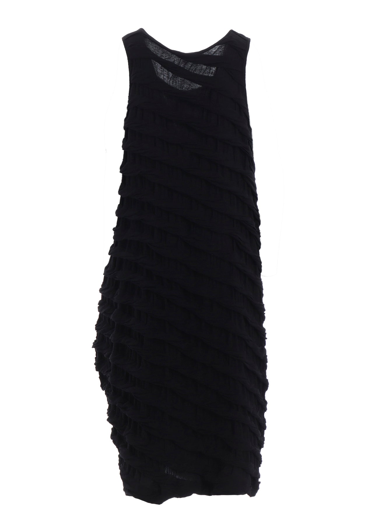 TWIST JACQUARD POCKET TUCK DRESS