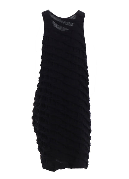 TWIST JACQUARD POCKET TUCK DRESS
