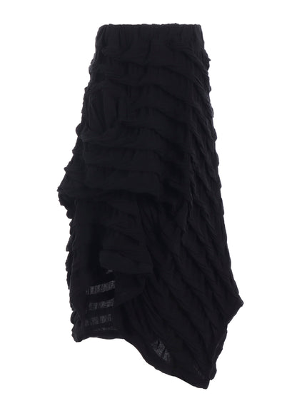 TWIST JACQUARD IRREGULAR HEM SKIRT