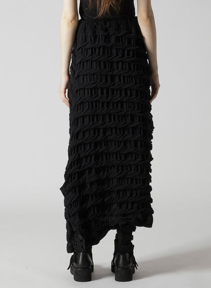 TWIST JACQUARD IRREGULAR HEM SKIRT