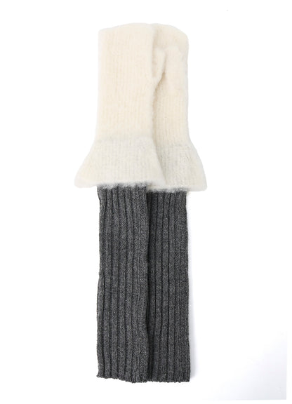 BRUSHED ALPACA LONG ARM MITTEN