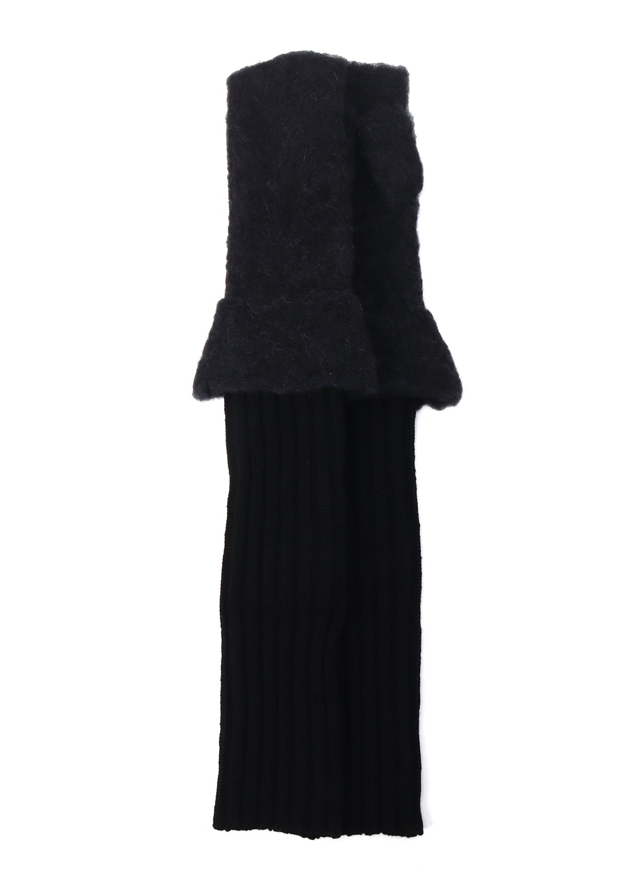 BRUSHED ALPACA LONG ARM MITTEN