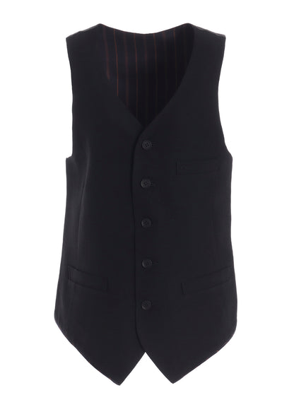 MILLED GABARDINE DARTS VEST