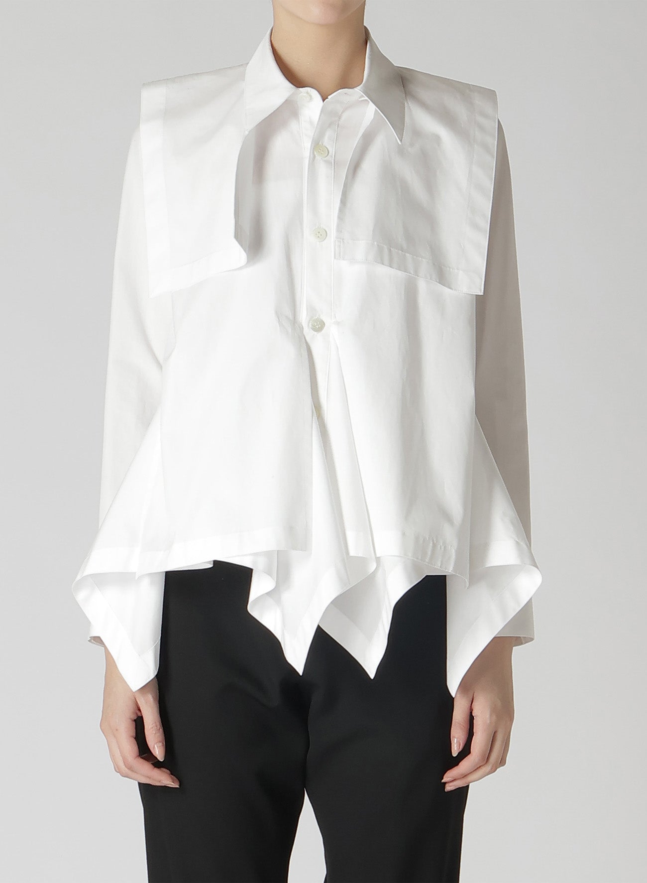 100/2 BROAD COTTON SQUARE HEM LINE SHIRT