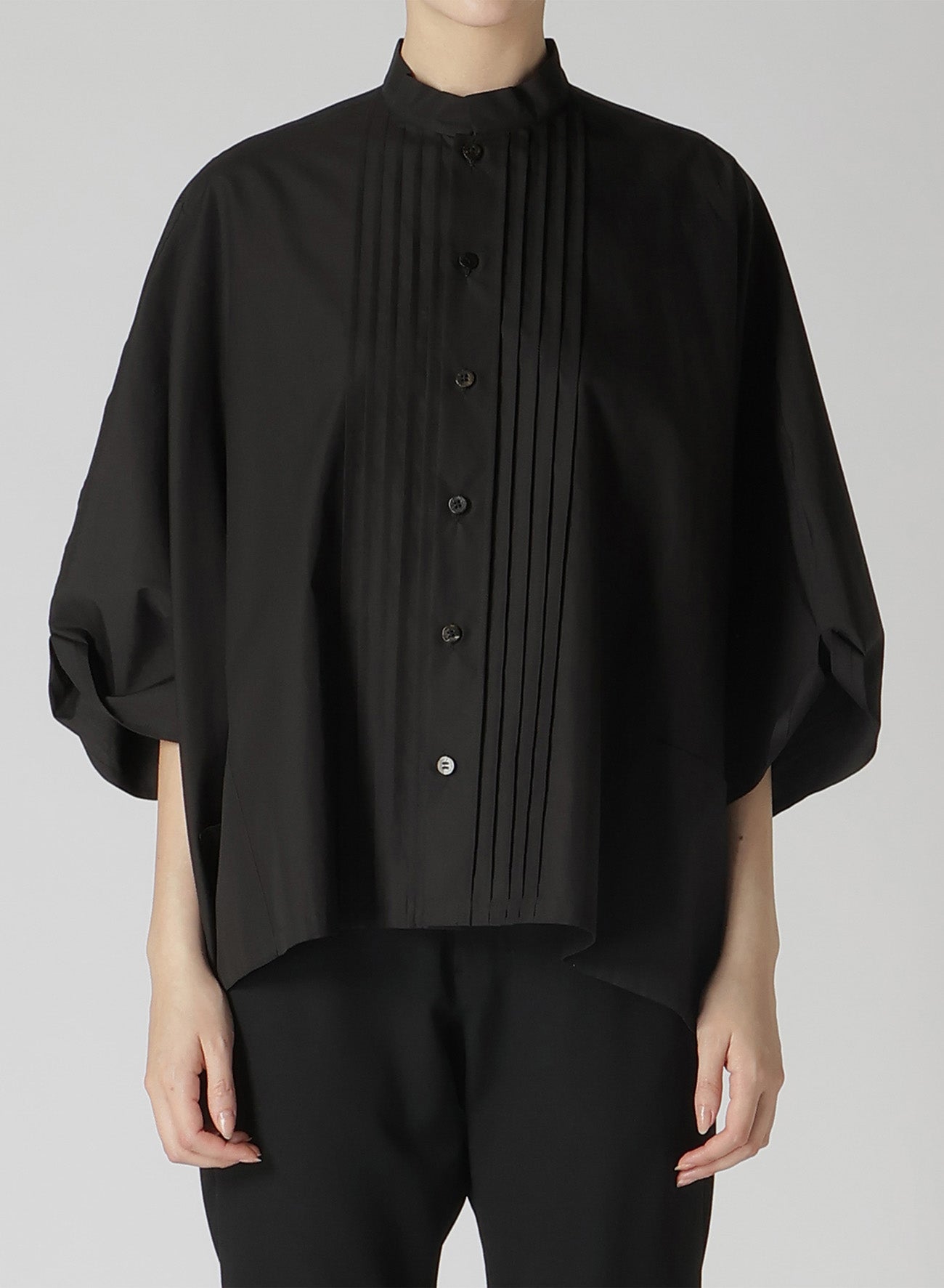 100/2 BROAD COTTON PIN TUCK BIG SHIRT